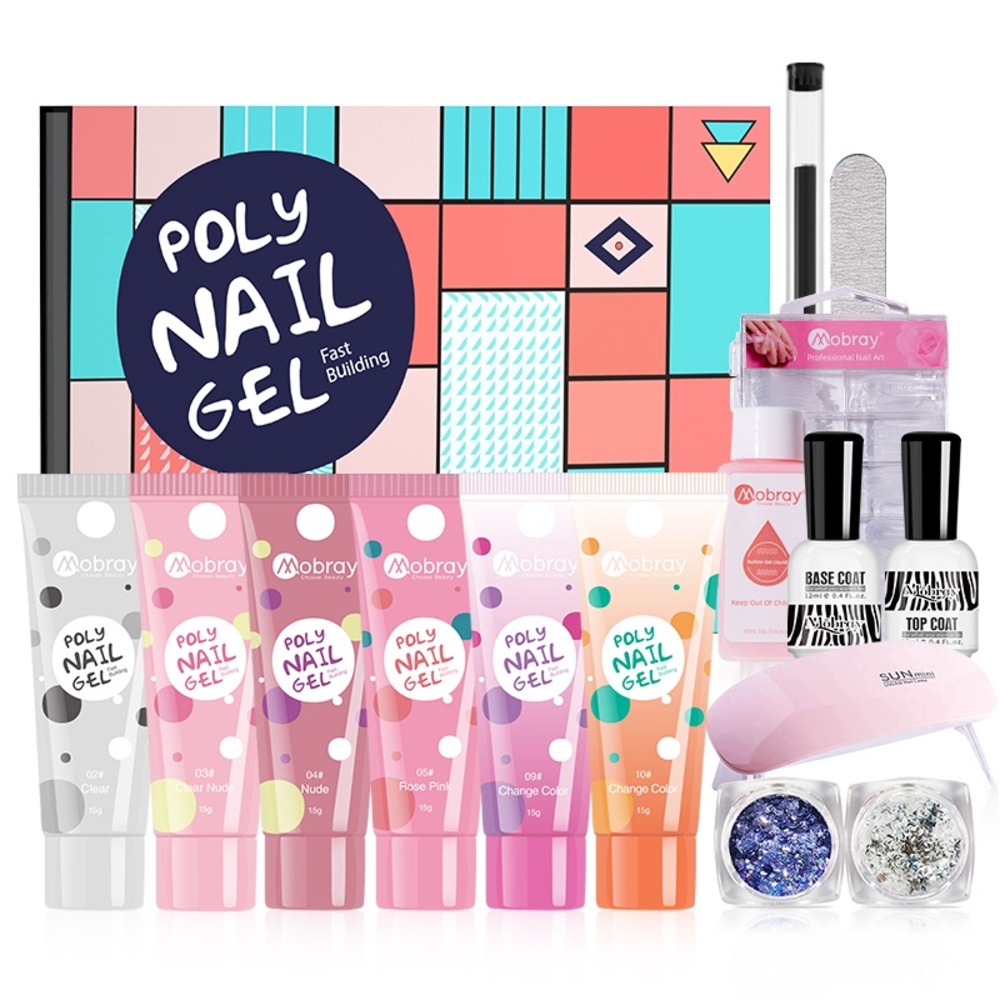 Premium Poly Gel Nail Art Kit - 2